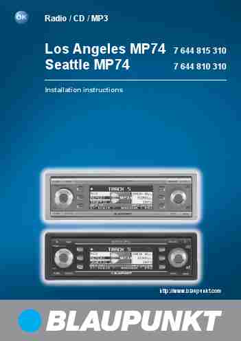 BLAUPUNKT SEATTLE MP74 7 644 810 310-page_pdf